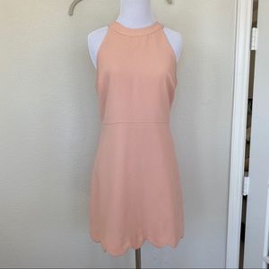 Lulus Pink Scallop Dress